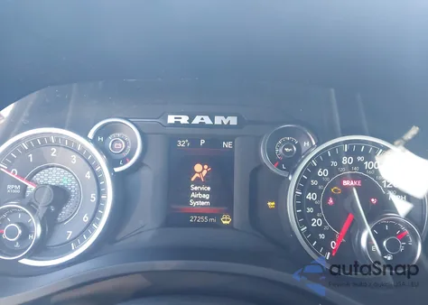 2025 Ram 1500 Big Horn 4X4 5'7 Box from USA, damaged, VIN 1C6SRFFP6SN518391